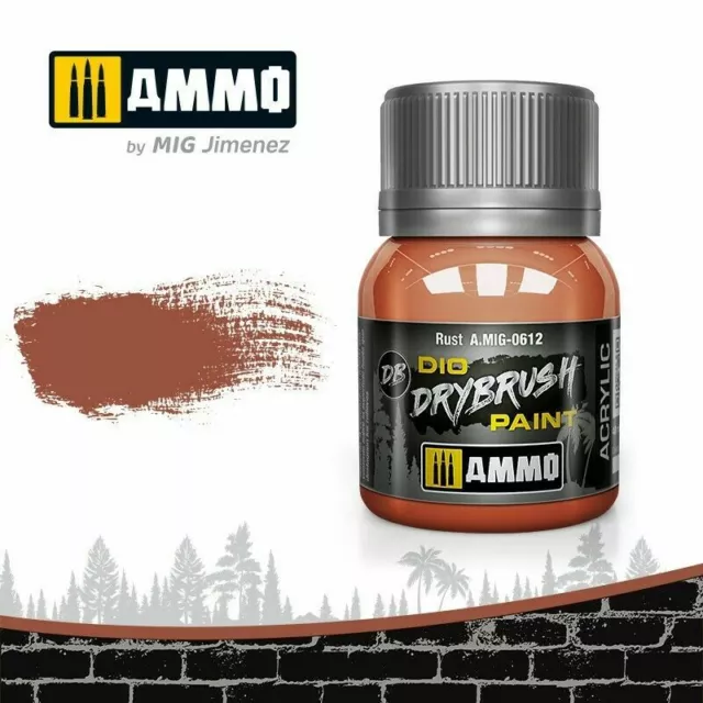 AMMO - DRYBRUSH Rostige ACRYLFARBE . 40ml AMIG0612