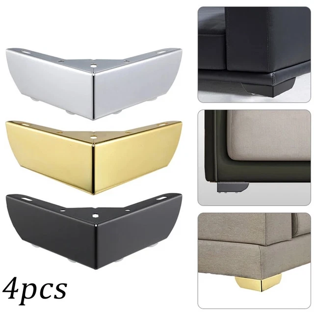 Canapé pieds en acier 4 pièces meubles résistants pieds pour tables et armoir
