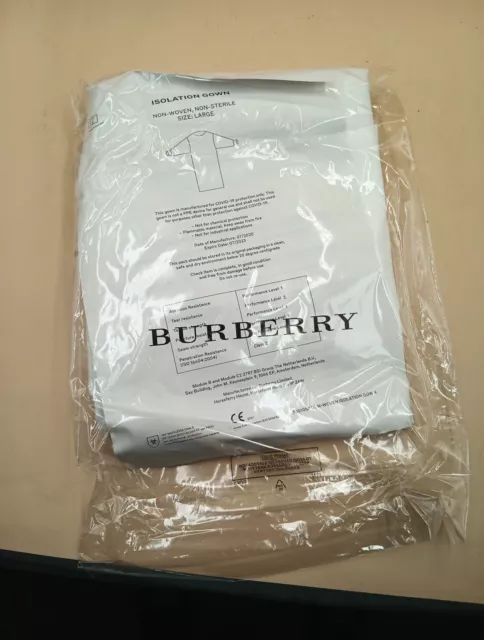 isolation gown X 30 Burberry