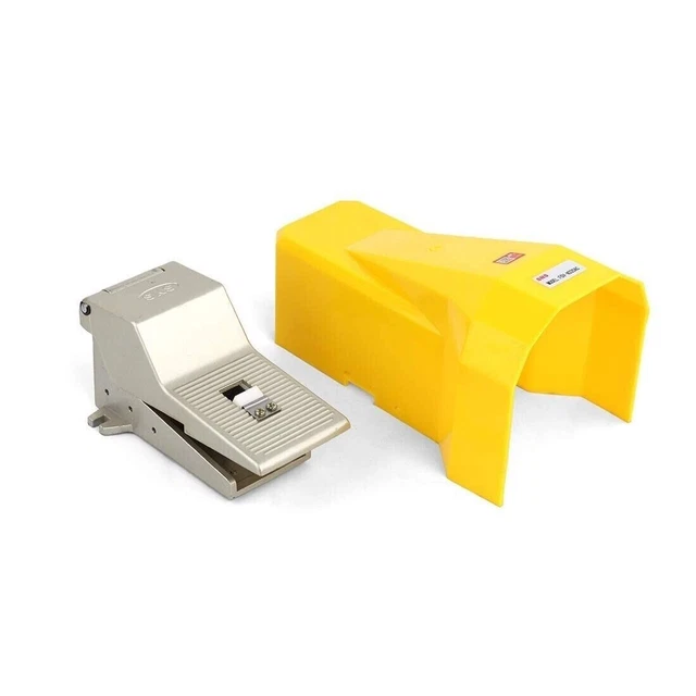 Pneumatic Foot Pedal Valve w/ Protective Shield, FOV-N320AC 1/4" NPT, 5 Way 2 P