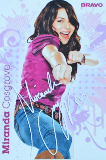 MIRANDA COSGROVE - Autogrammkarte - Autograph Autogramm Clippings Sammlung NEU