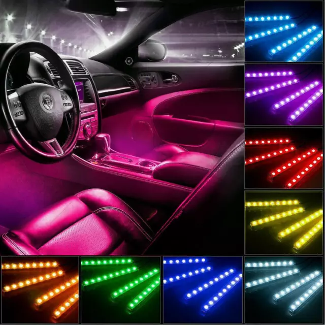 LUCES LED PARA Autos Carro Coche Interior De Colores Decorativas