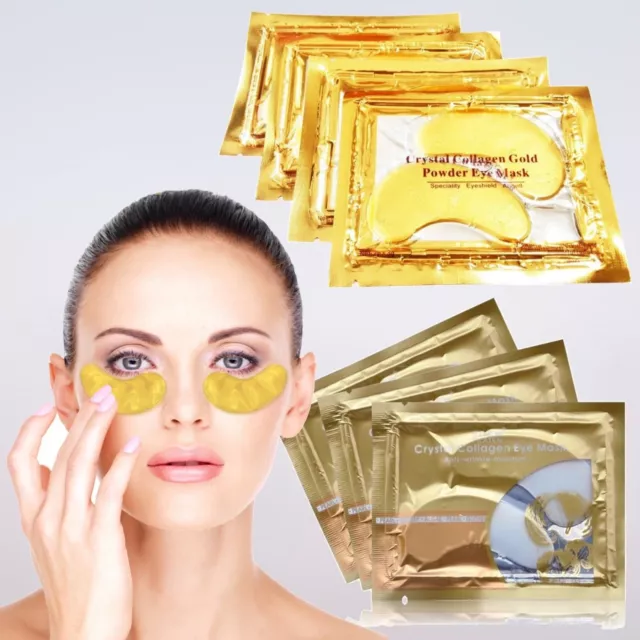 Crystal Collagen Gold Pearl Eye Mask Augenpads Anti Aging Feuchtigkeitsmaske