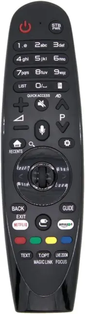 Azurano Telecomando Magic Remote AN-MR650A, AKB75075301 per 2017 LG Smart TV Con