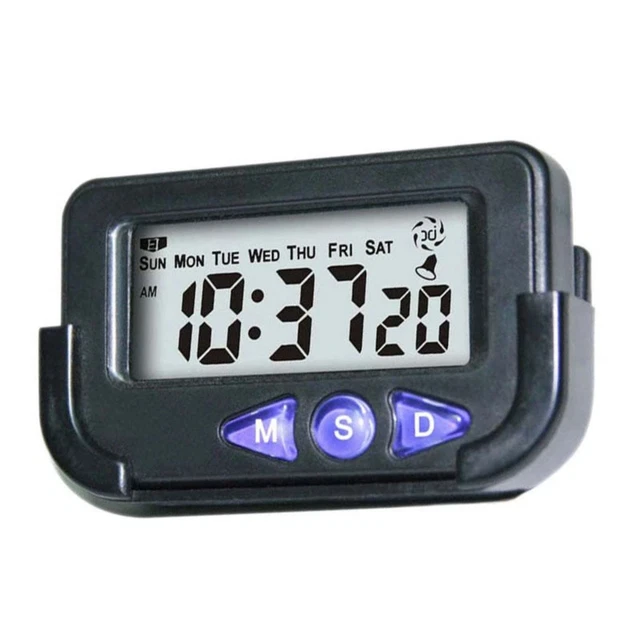 PitKing Multi Function Digital Clock/ Stopwatch & Adhesive Mount - Rally/Race