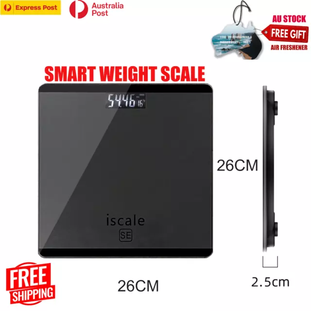 Digital Electronic Glass Bathroom Weight body Scale Watchers Fitness GYM 180kg