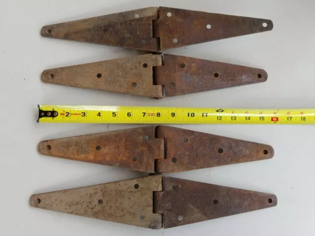 4 16" BARN DOOR Hinges Heavy Duty RUSTIC Antique Architectural  S#C2 4