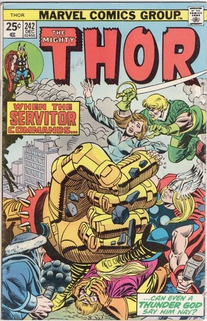 MIGHTY THOR #242 (1975), Rich Buckler art, first appearance of the Servitor