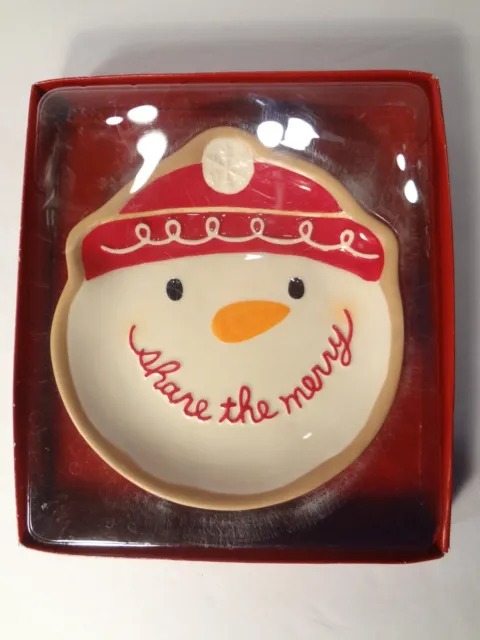 Hallmark Snowman Share the Merry Christmas Plate