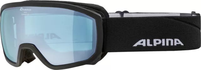 ALPINA Ski Brillen Goggle SCARABEO JR Q-LITE Schneebrille 2024 black/blue