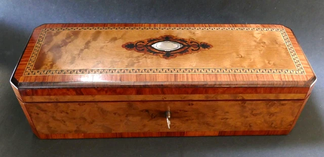 Boîte à Bijoux Napoléon III En Verre Rond Bisauté – À Restaurer (projet Créatif)