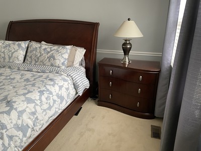 King Bedroom Set-4 Pieces -Bernhardt Sleigh Bed, 2 Chests, Dresser 2