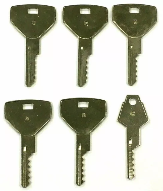 1 Chrysler 5 Cut Y152 Y153 Y149 Space and Depth Keys Blanks Old Stock Keys