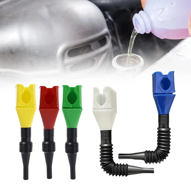 Flexible Draining Tool Snap Funnel, Multi-Purpose Flexible Fold Oil Funnel Tool