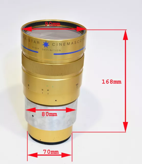 Isco Ultra Star Cinemascope Attachment Anamorphic Complément Optique HD