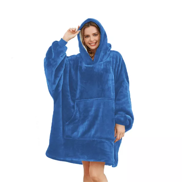 Hoodie Oversized Blanket Sherpa Fleece Extra Large Giant Hooded Sweatshirt Adult