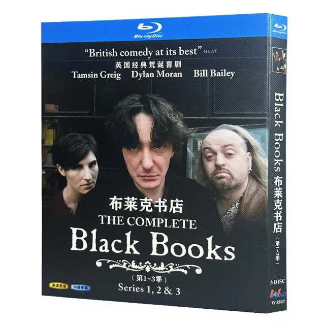 Black Books：The Complete Season 1-3 TV Series 3 Disc All Region Blu-ray DVD BD