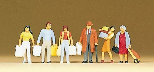 People Shopping (6) Exclusive HO/OO Figure Set Preiser 10121