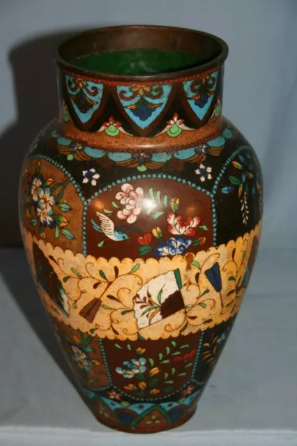 grand vase en cloisonné ancien Japon **