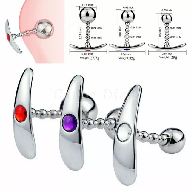 Metal-Anal-Beads-Butt-Plug-Toy-G-Spot-Dildo-Adult-Prostate-Massager-S-M-L