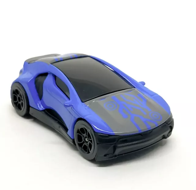 Majorette Concept Car Dark Blue / Gray - Black Base 1:64 (3 inches) no Package