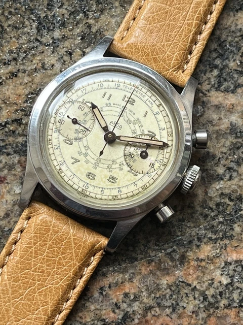 ARSA CHRONOGRAPH, VENUS 150 mvt, 34 mm, serviced EUR