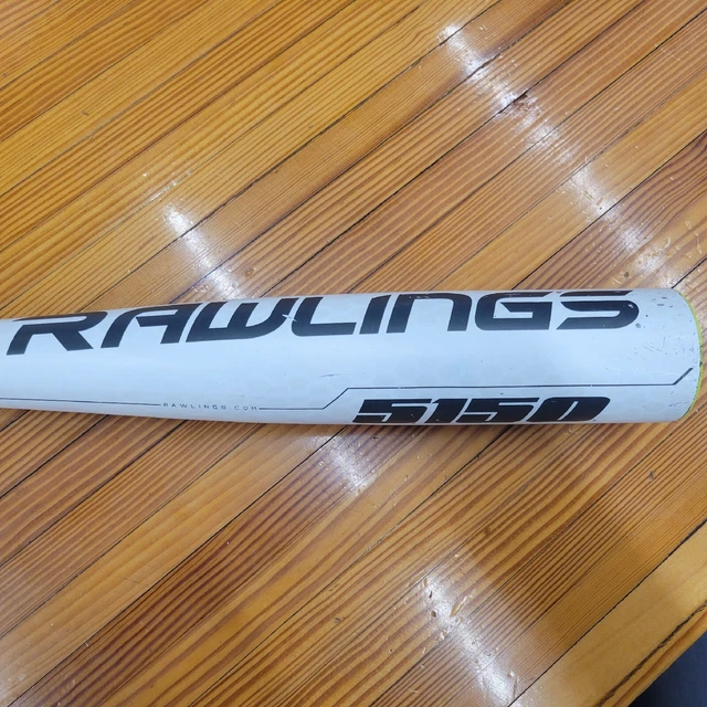 Rawlings 5150 BBCOR Baseball Bat 32" 29 Oz 2 5/8" Barrel Alloy White Yellow