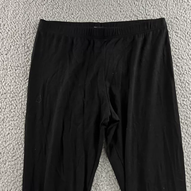 Ella Moss Womens Pants Black Size Medium Pull On Mid Rise Crop Ankle Zip Rayon 2