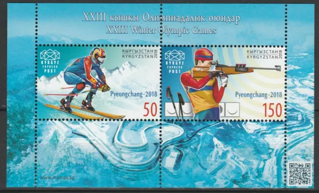 Kyrgyzstan 2018 Olympic Games - PyeongChang MNH Block