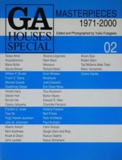 GA HOUSES SPECIAL 01 & 02 Set MASTERPIECES 1945-1970 1970