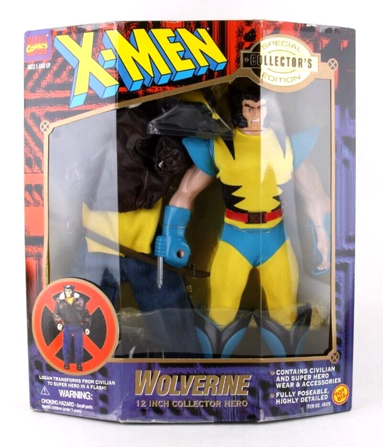 NEW 1995 Marvel Comics X-Men Wolverine 12" Action Figure by Toy Biz  MOC