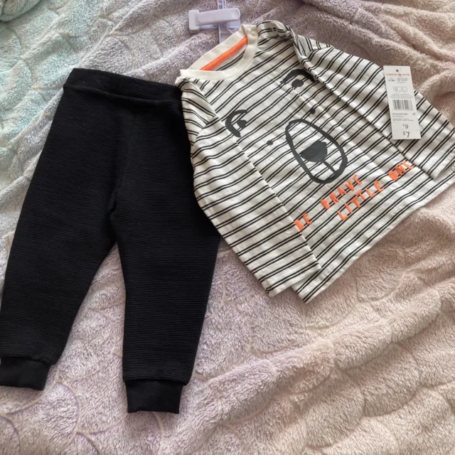 Baby’s 2 piece set ‘Be brave little one’ age 12-18m. Bnwt