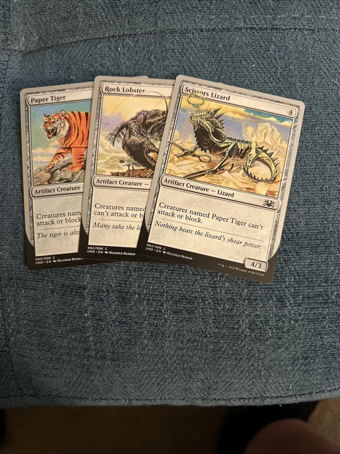 MTG MAGIC THE Gathering Rock Paper Scissor (Lobster Tiger Lizard) Gift Set  $7.79 - PicClick