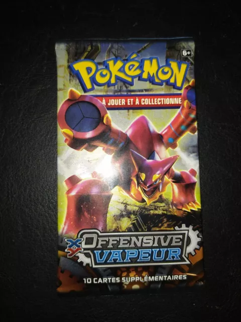 1 Booster Pokemon Volcanion Xy Offensive Vapeur Scellé Rare FR