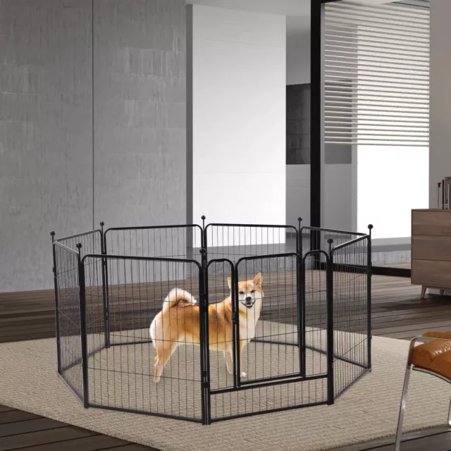 8 Panels 31.5inch-high Dog Pen Indoor Outdoor Panels for Rabbits Ducks TOP