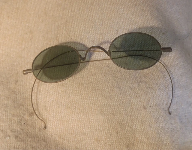 Vintage rare antique WILLSON Wire Rim Tinted Sunglasses IN USA