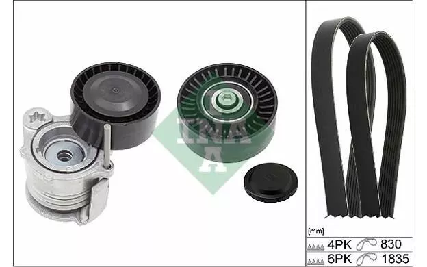 INA Kit de courroies d'accessoire pour BMW Série 1 529 0359 10 - Mister Auto