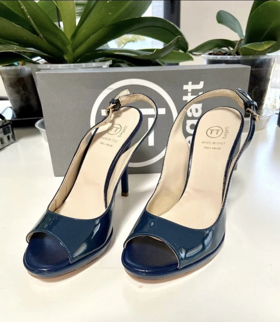 sandali Bagatt vernice blu oceano tg 37 nuovi