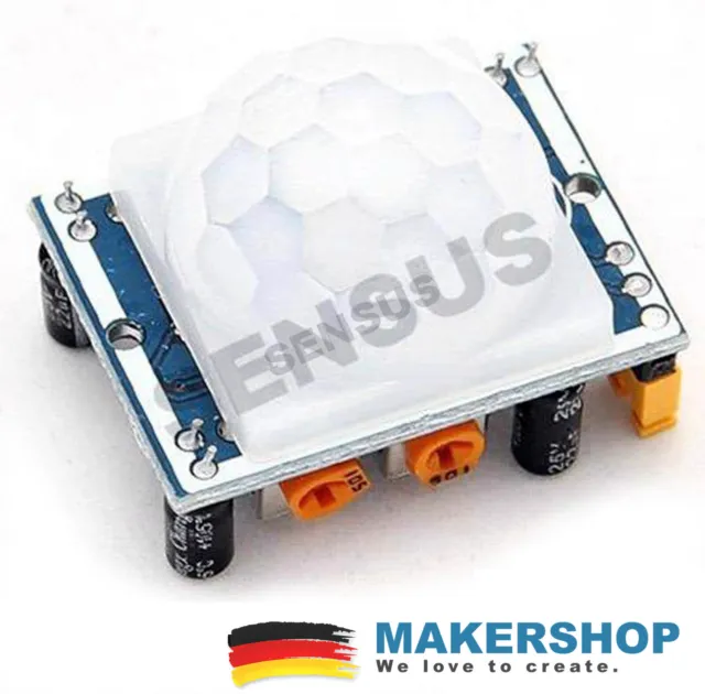 HC-SR501 PIR IR Modul Bewegungsmelder Raspberry Pi Arduino Motion Detector