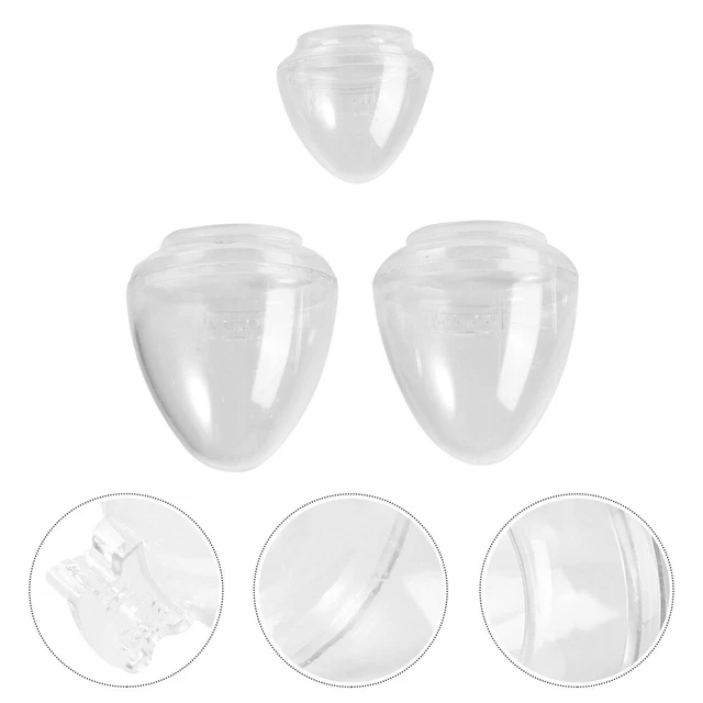 3 Pcs Plastic Bird Drinker Cage Water Dispenser Feeding Container