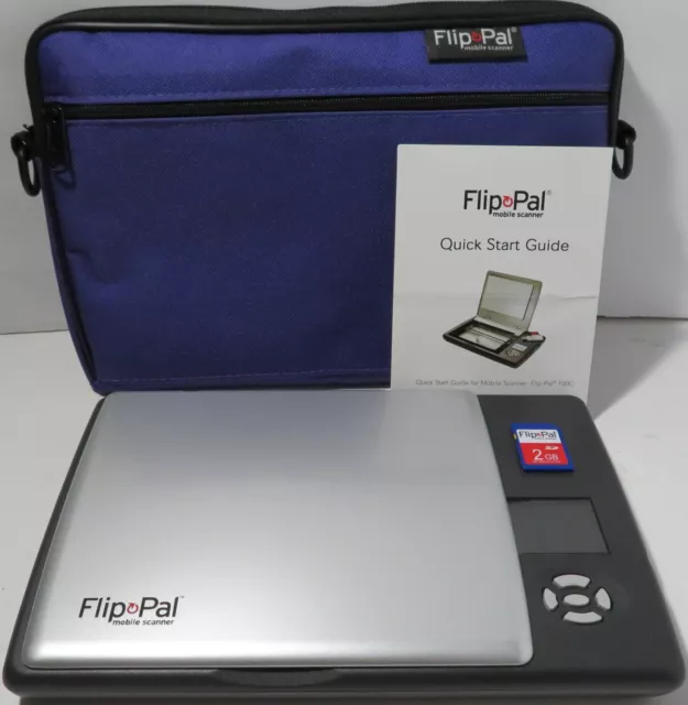 Flip PAL 100C Mobile Scanner w/ 4GB SD Memory Card & Bag