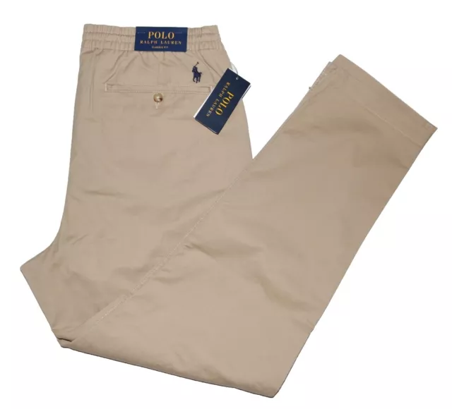 POLO RALPH LAUREN Men's Stretch Classic-Fit Polo Prepster Pants XL Khaki New