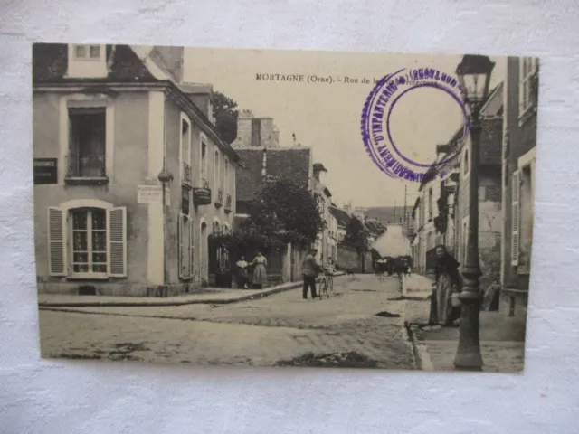 Cpa Orne 61 Mortagne Rue De La Sous Prefecture