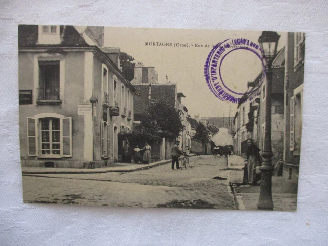 Cpa Orne 61 Mortagne Rue De La Sous Prefecture
