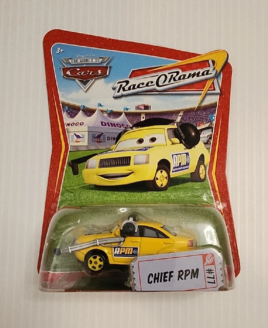 New Disney Pixar CARS Race O Rama Diecast Chief RPM #77 Vehicle 1:55 Toy