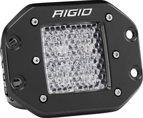 Rigid 211513 D-Series Pro Flood Diffused Flush Mount Black Light | Universal Fit