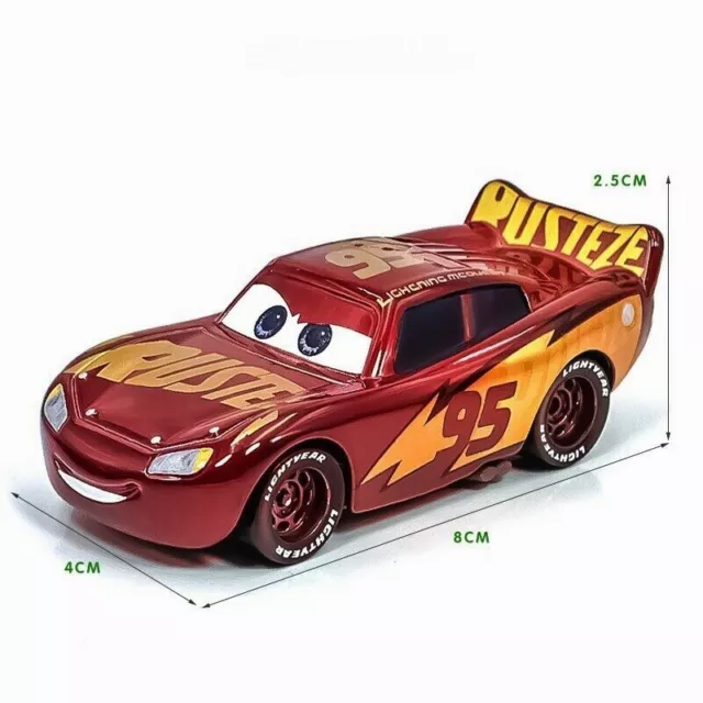 Juguetes sueltos modelo 1:55 de Disney Pixar Cars Rust-Eze Racing Center Lightning Mcqueen