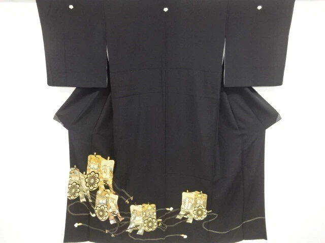 6793939: Japanese Kimono / Vintage Tomesode / Embroidery / Carriage