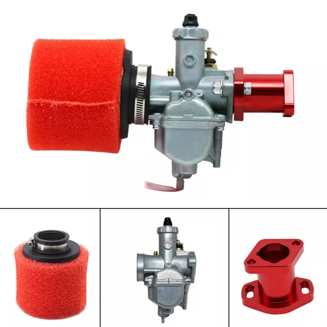 MIKUNI VM22 CARBURETOR + Manifold Adapter + Air Filter Carb Kit Set £46