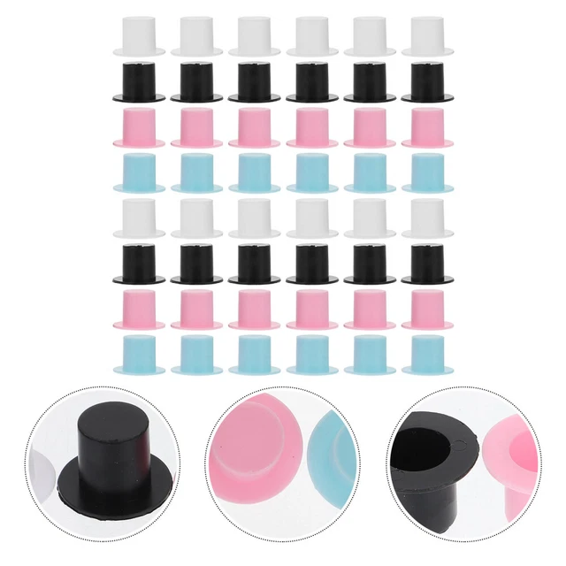 100 pz cappello da clown colorato 2,4 x 1,6 x 1,5 cm plastica bambino